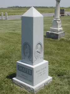 barre gray granite, headstone, cemetery, grave, grave marker, monument, iowa
