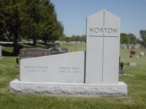 barre gray granite, headstone, cemetery, grave, grave marker, monument, iowa, memorial