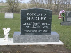 american black granite, headstone, cemetery, grave, grave marker, monument, iowa, memorial