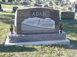 mahogany granite, headstone, cemetery, grave, grave marker, monument, iowa, memorial