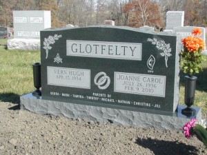 charcoal gray granite, headstone, cemetery, grave, grave marker, monument, iowa